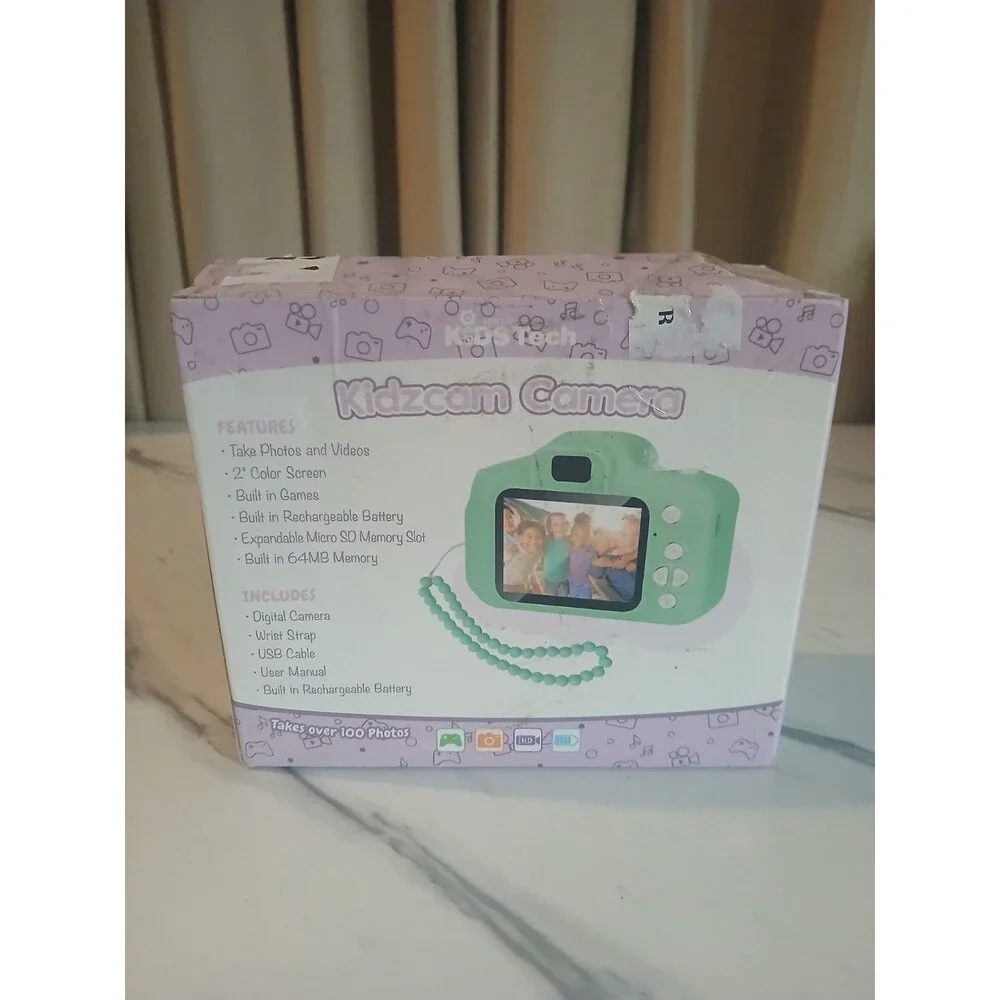 Vivitar Kidzcam Camera for Kids, Rainbow Camera 1080p Video & Built In Games